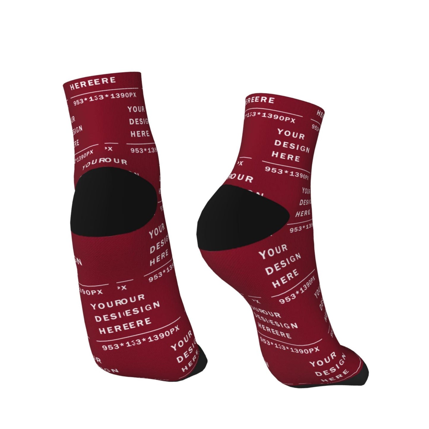 Custom Printed Adult Straight Socks (30cm)