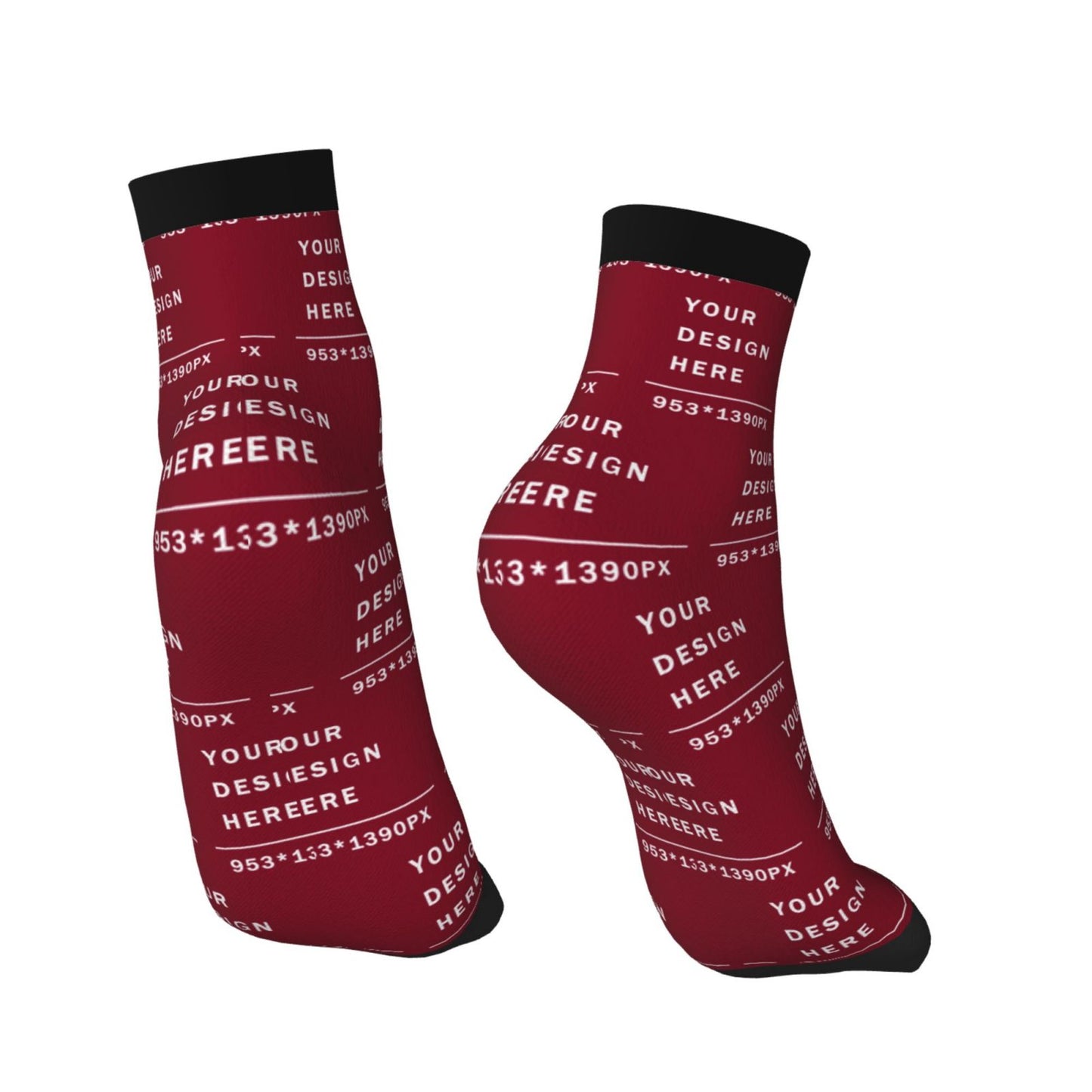 Custom Printed Adult Straight Socks (30cm)