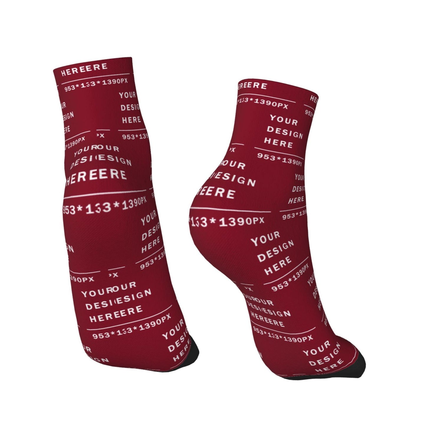 Custom Printed Adult Straight Socks (30cm)