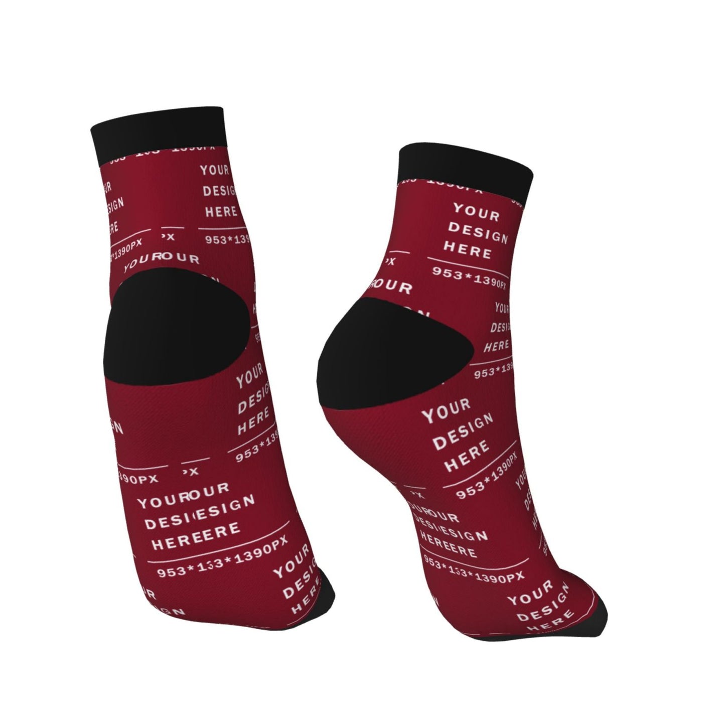 Custom Printed Adult Straight Socks (30cm)