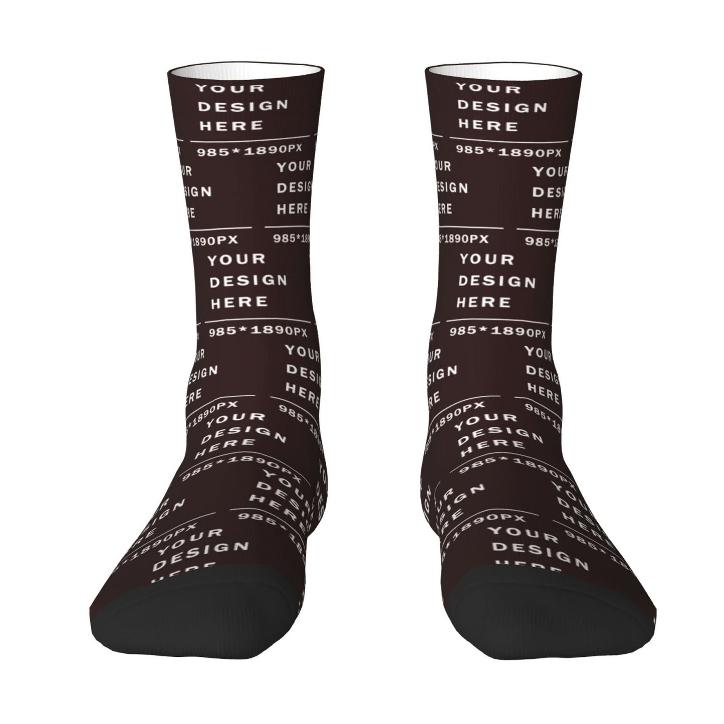 Custom Printed Adult Mid-calf Socks