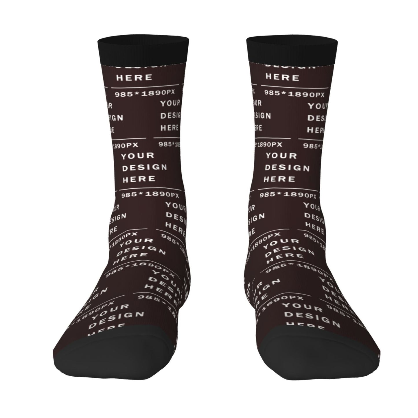 Custom Printed Adult Mid-calf Socks