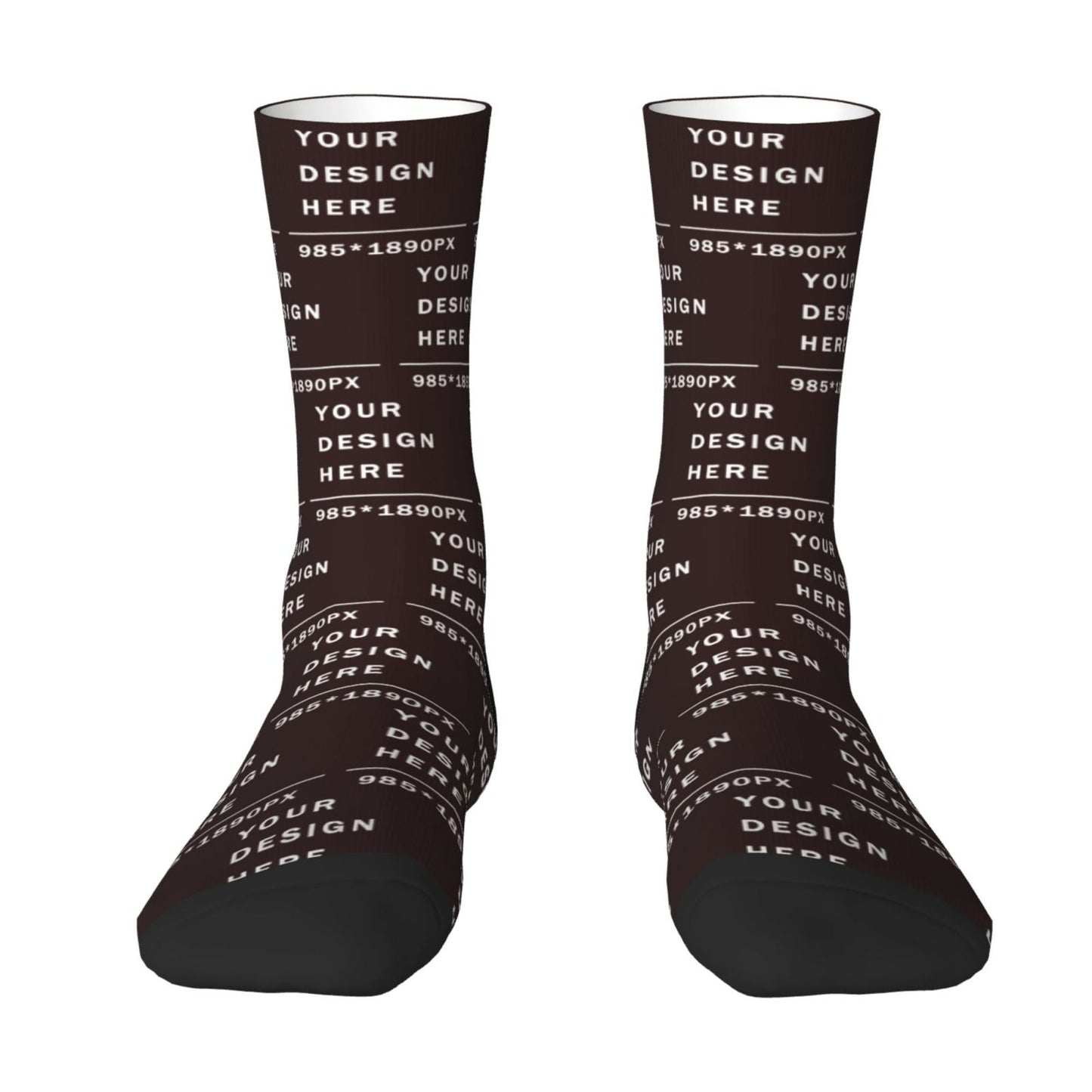 Custom Printed Adult Mid-calf Socks