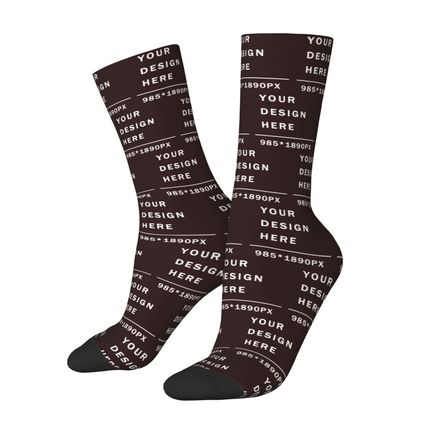 Custom Printed Adult Mid-calf Socks