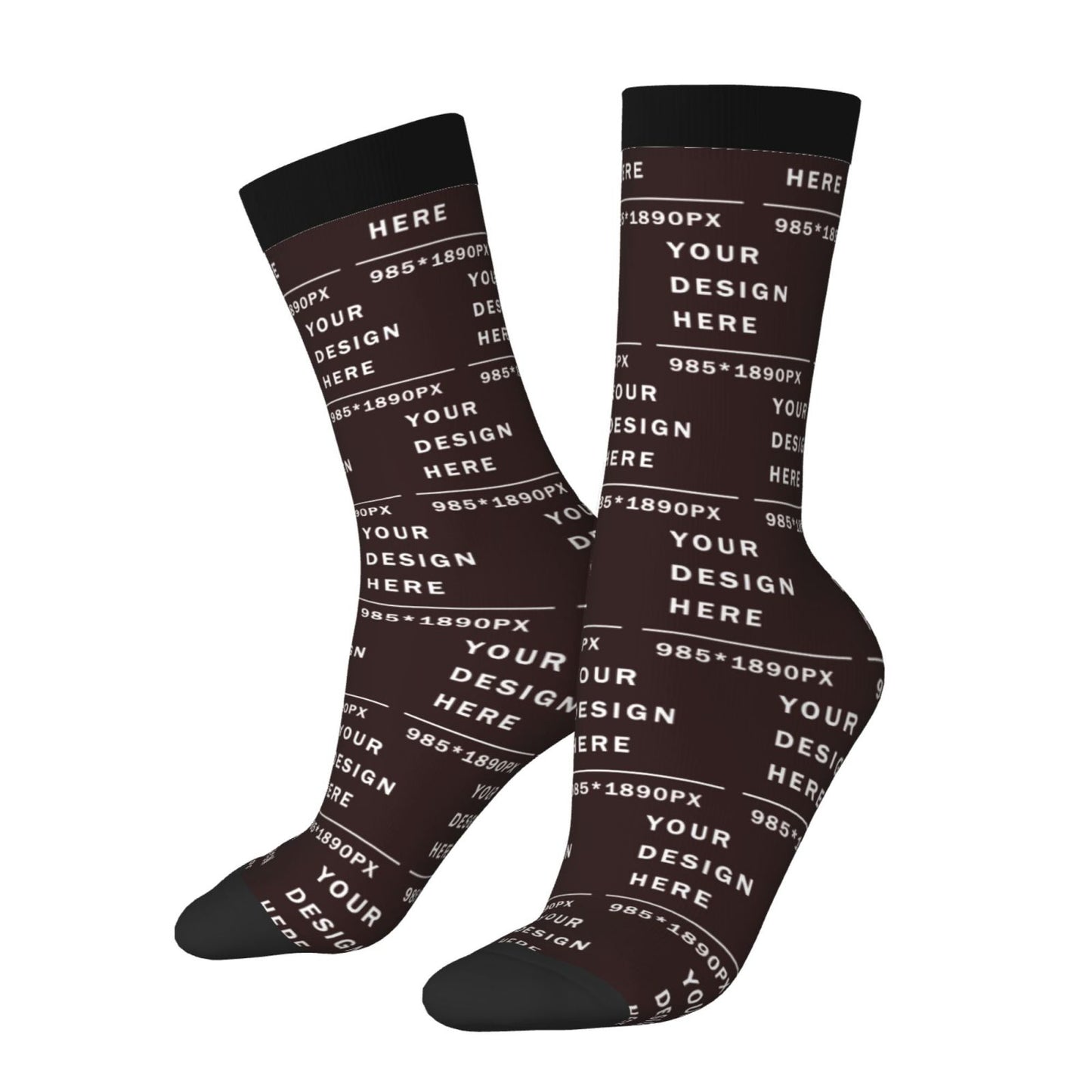 Custom Printed Adult Mid-calf Socks