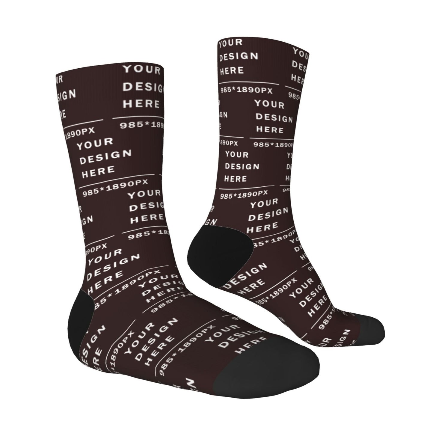 Custom Printed Adult Mid-calf Socks