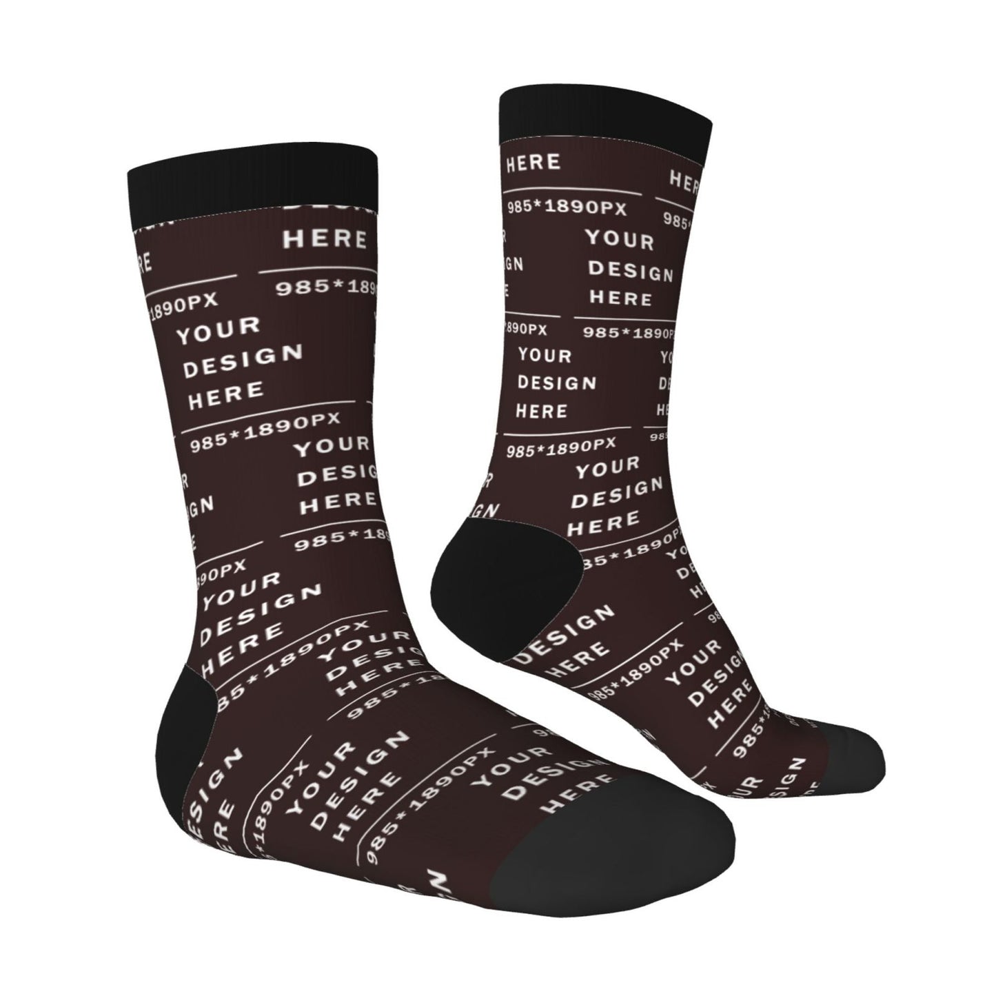 Custom Printed Adult Mid-calf Socks