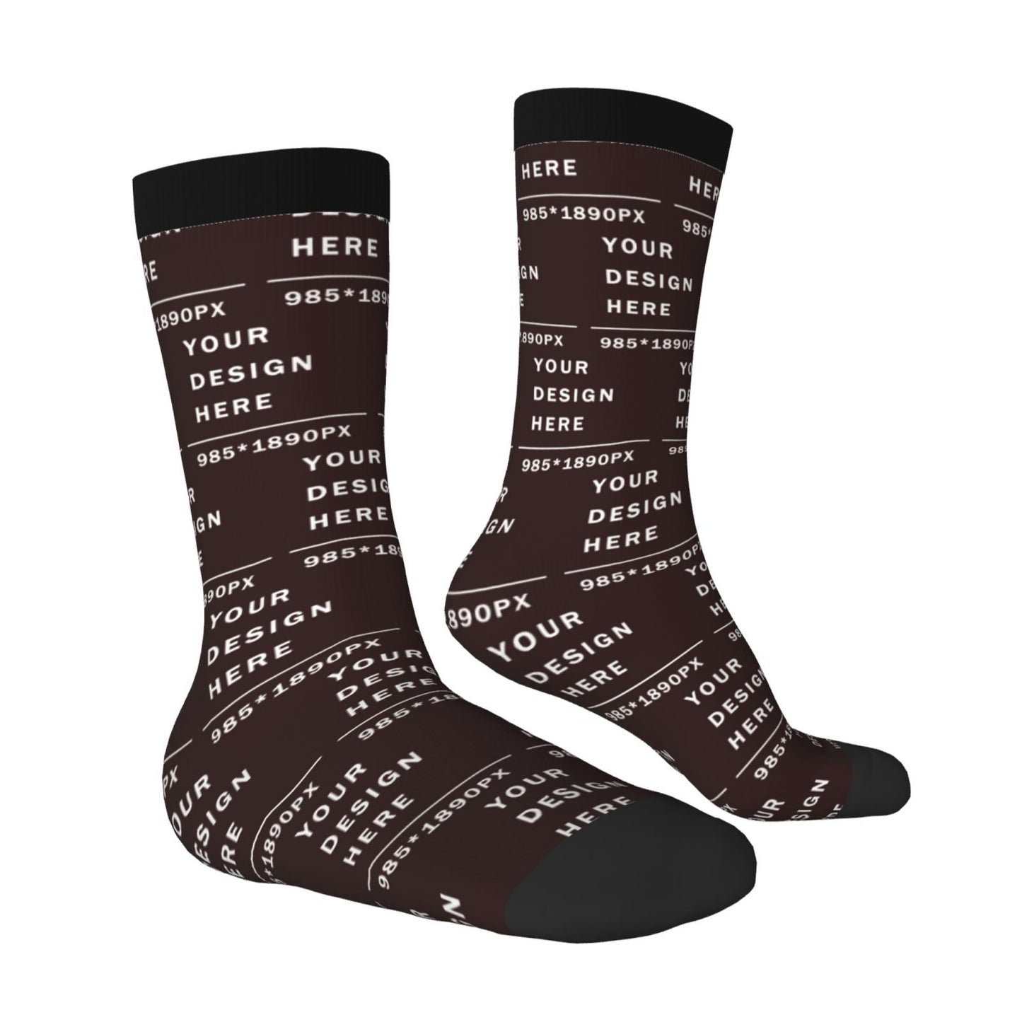 Custom Printed Adult Mid-calf Socks