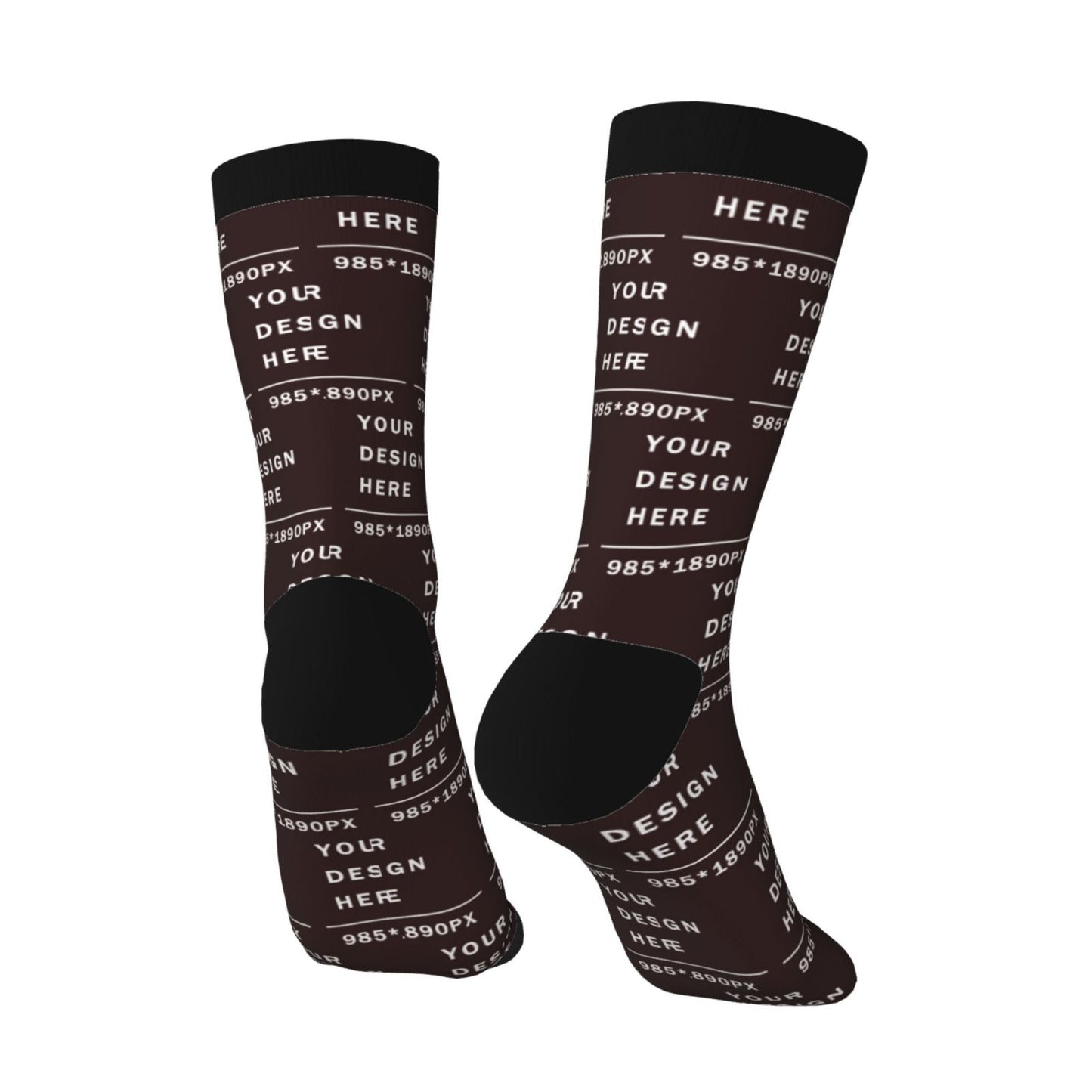 Custom Printed Adult Mid-calf Socks