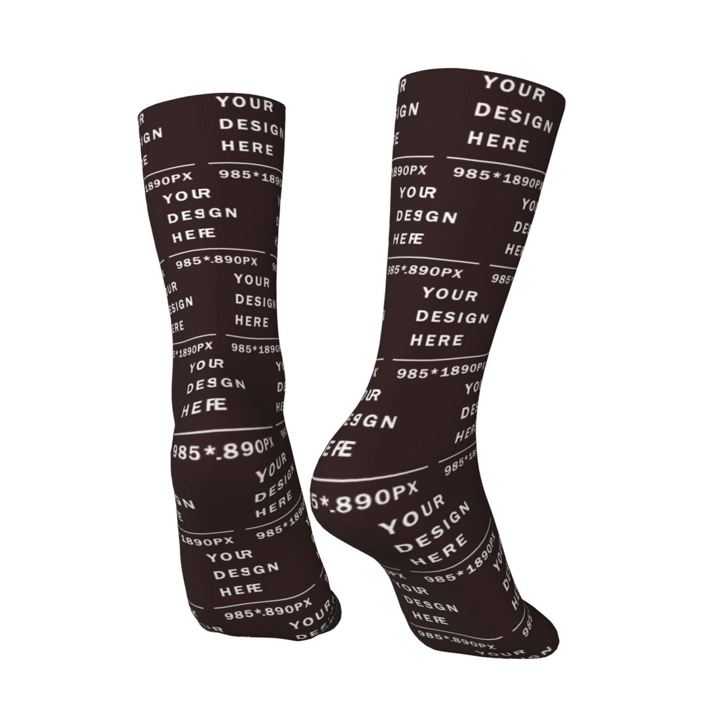 Custom Printed Adult Mid-calf Socks