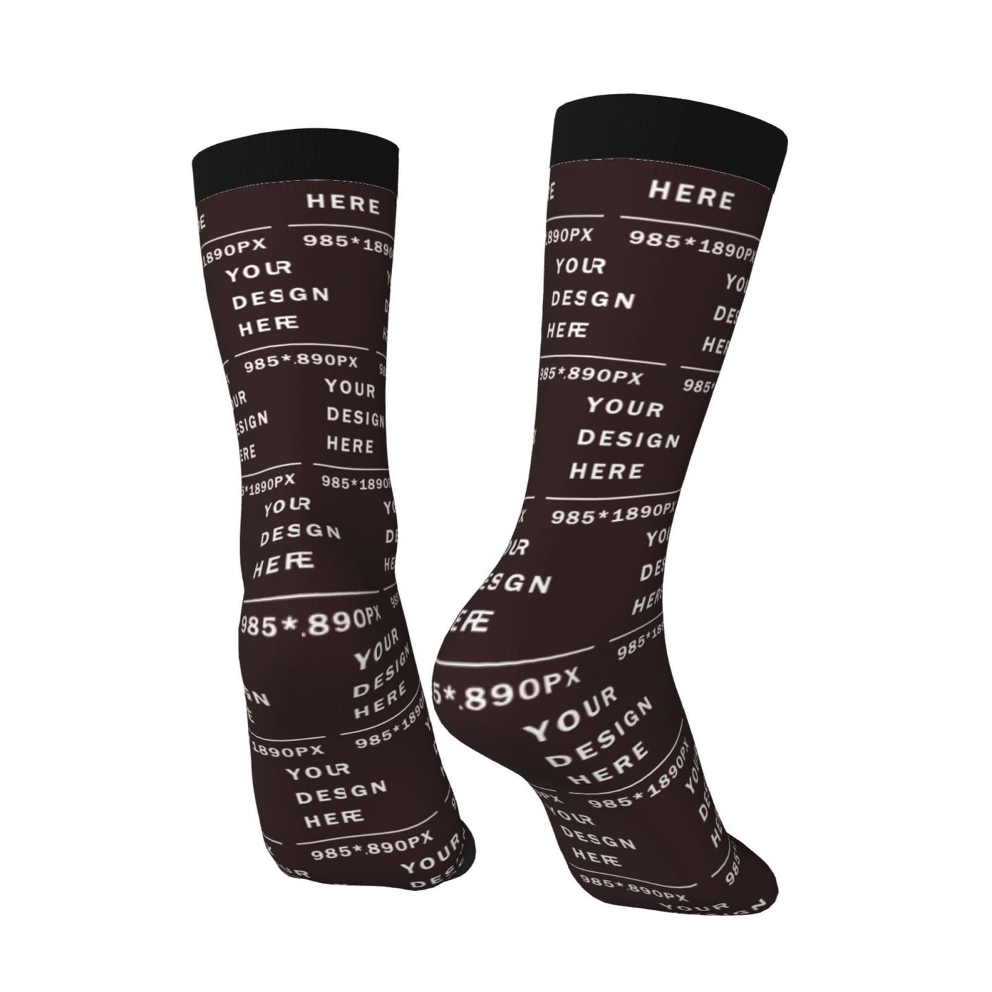 Custom Printed Adult Mid-calf Socks