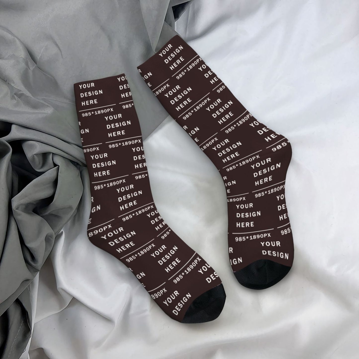 Custom Printed Adult Mid-calf Socks