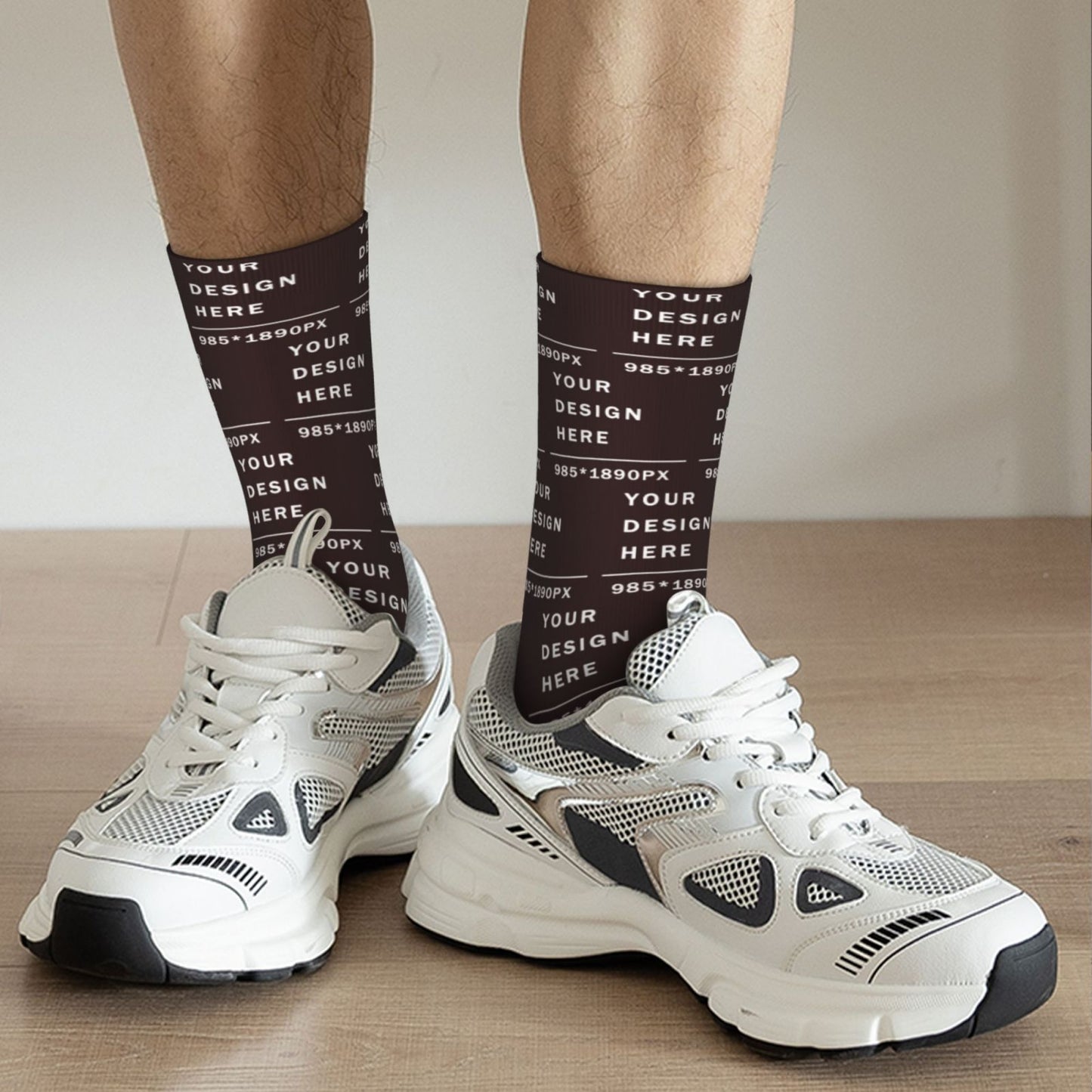 Custom Printed Adult Mid-calf Socks