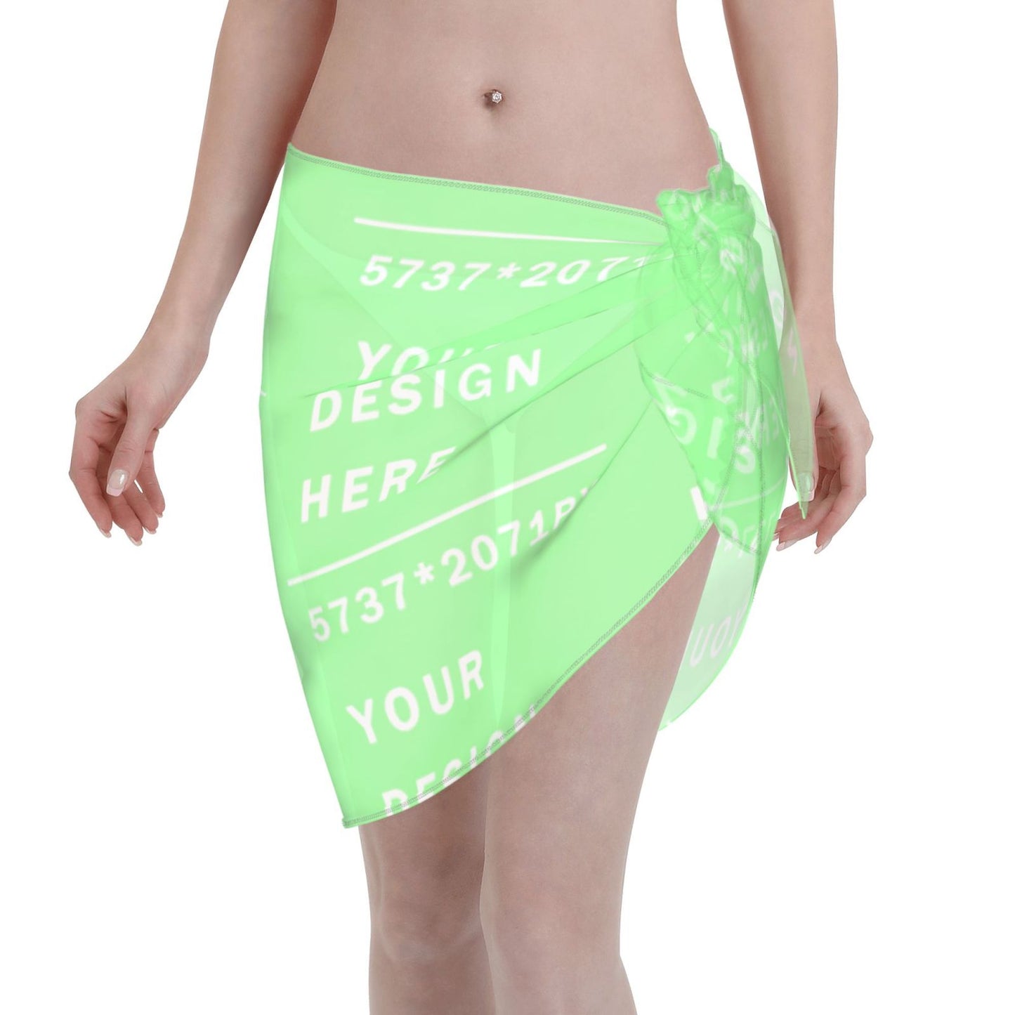 Custom Women Short Sarongs Beach Wrap