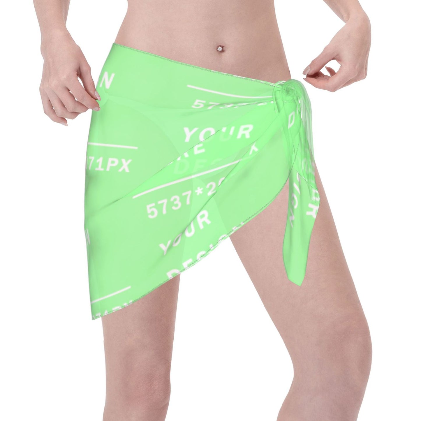 Custom Women Short Sarongs Beach Wrap