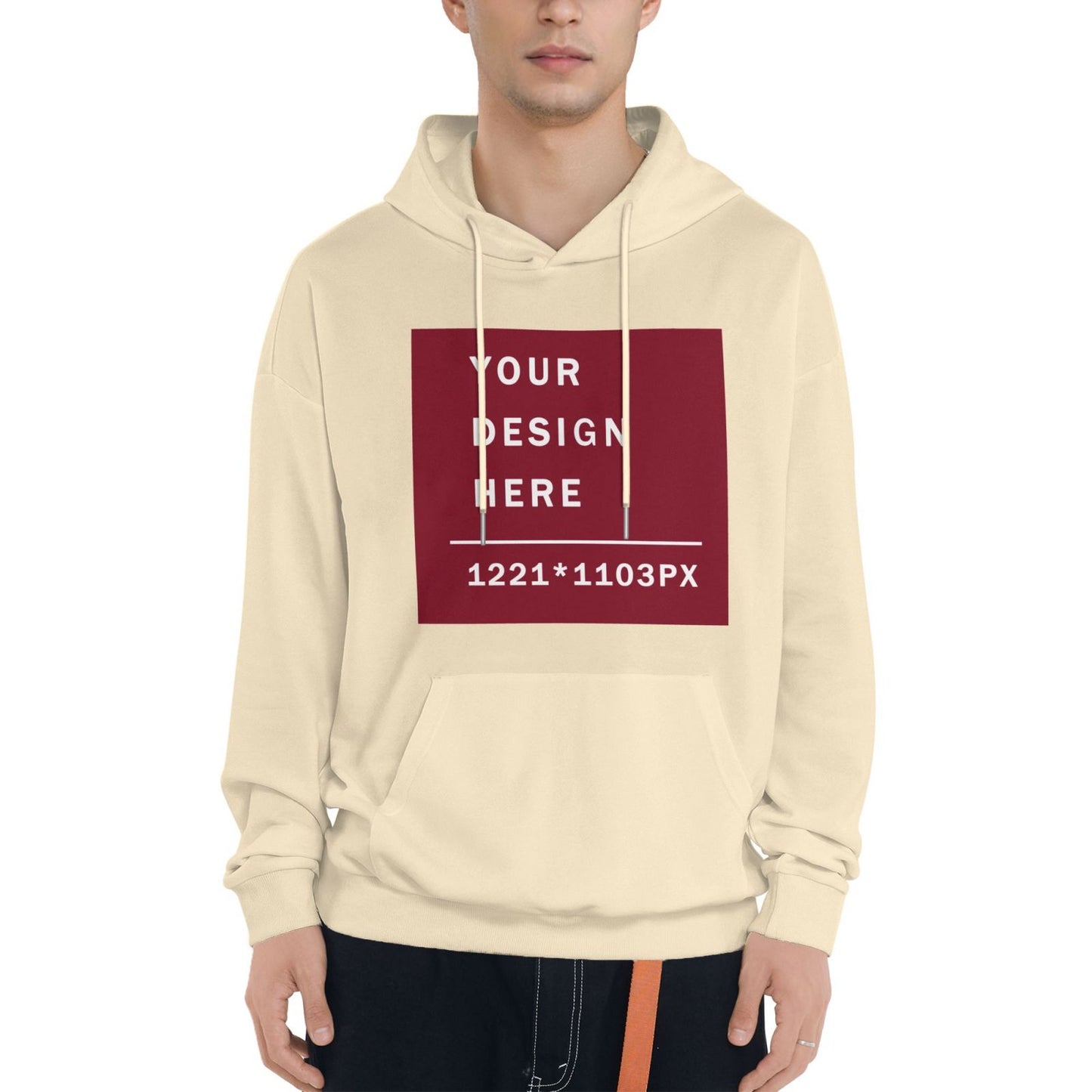 Custom Men's Cotton  Hoodie