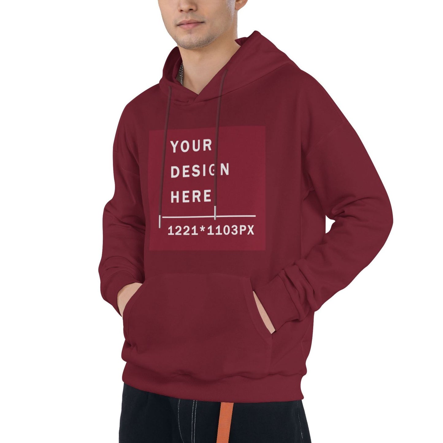 Custom Men's Cotton  Hoodie