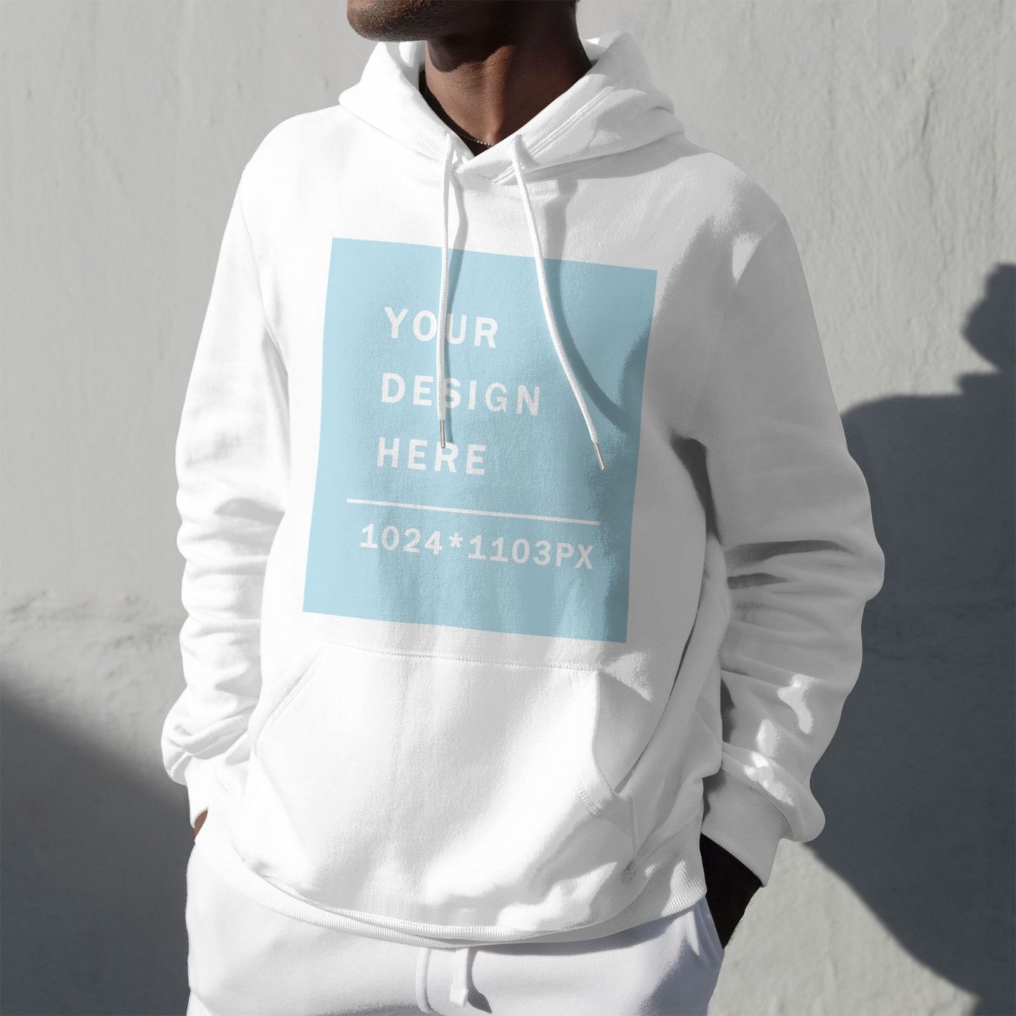 Custom Men's winter fleece hoodie