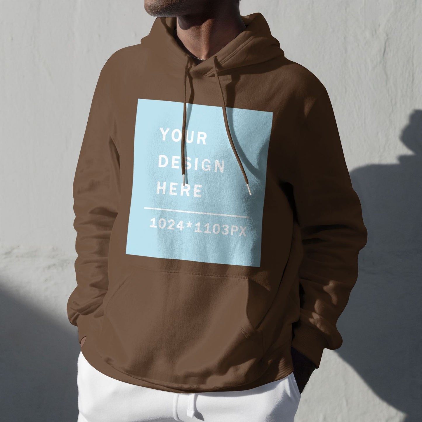 Custom Men's winter fleece hoodie