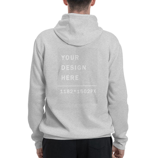 Custom Men's winter fleece hoodie (two-side printed)