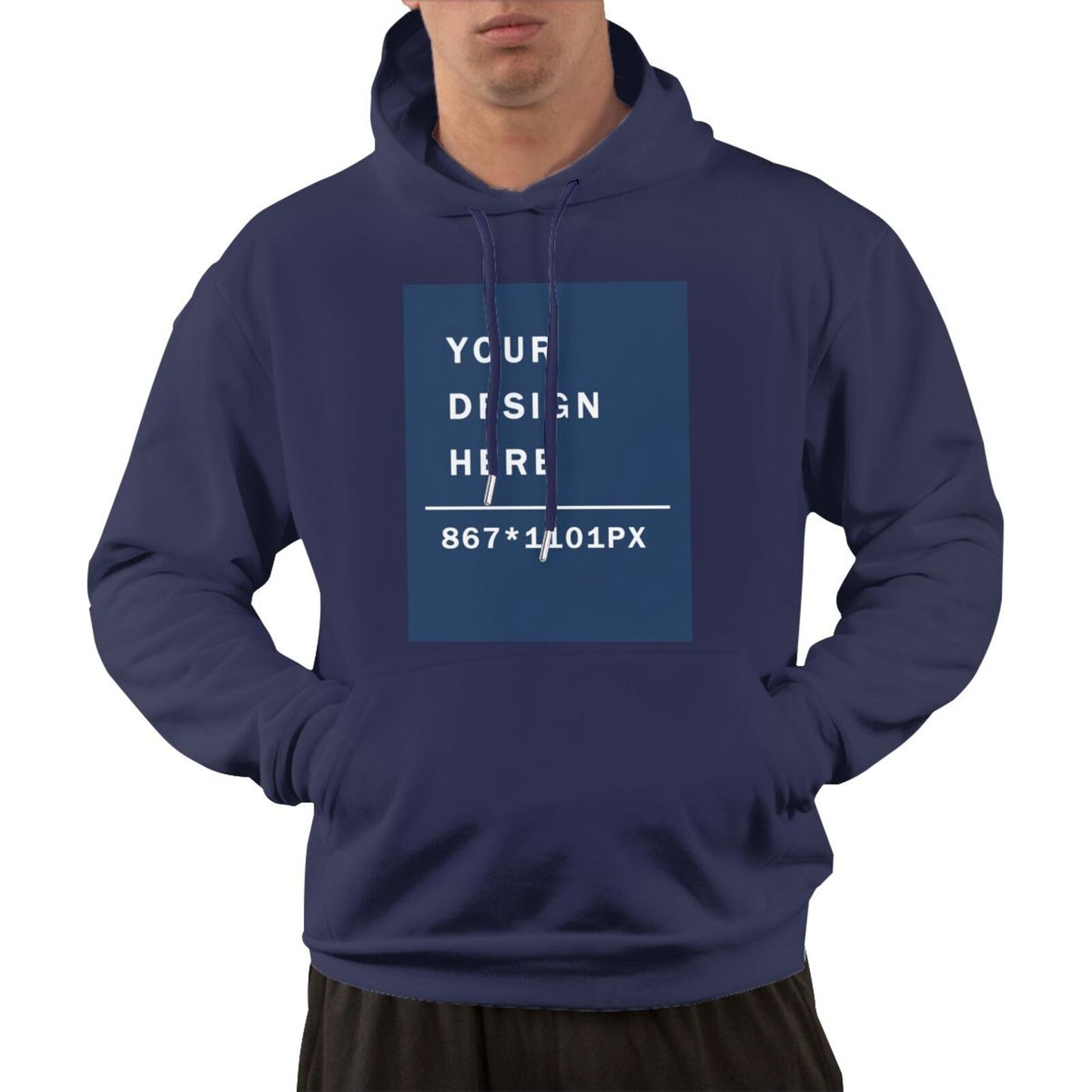 Custom Men's Pure warm Cotton  fabic Hoodie