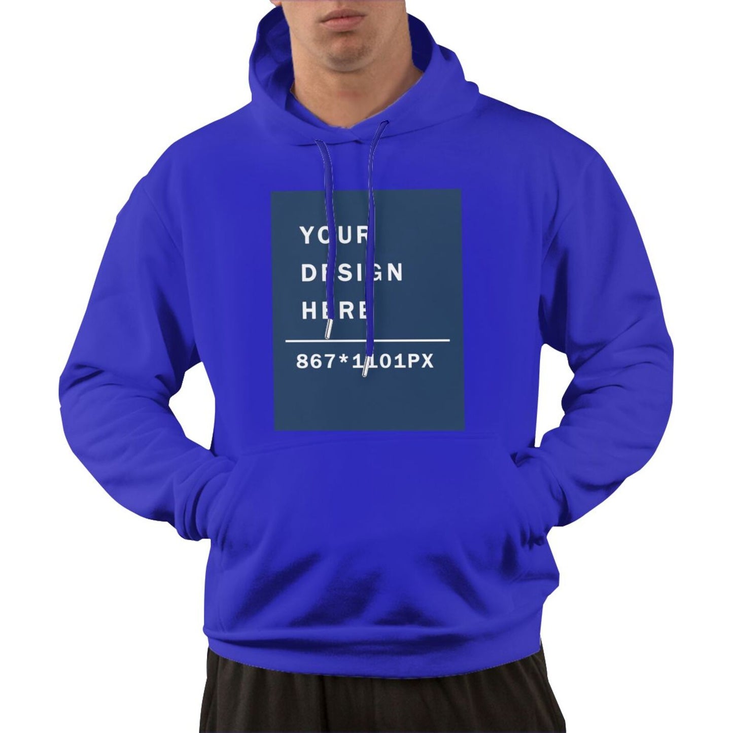 Custom Men's Pure warm Cotton  fabic Hoodie