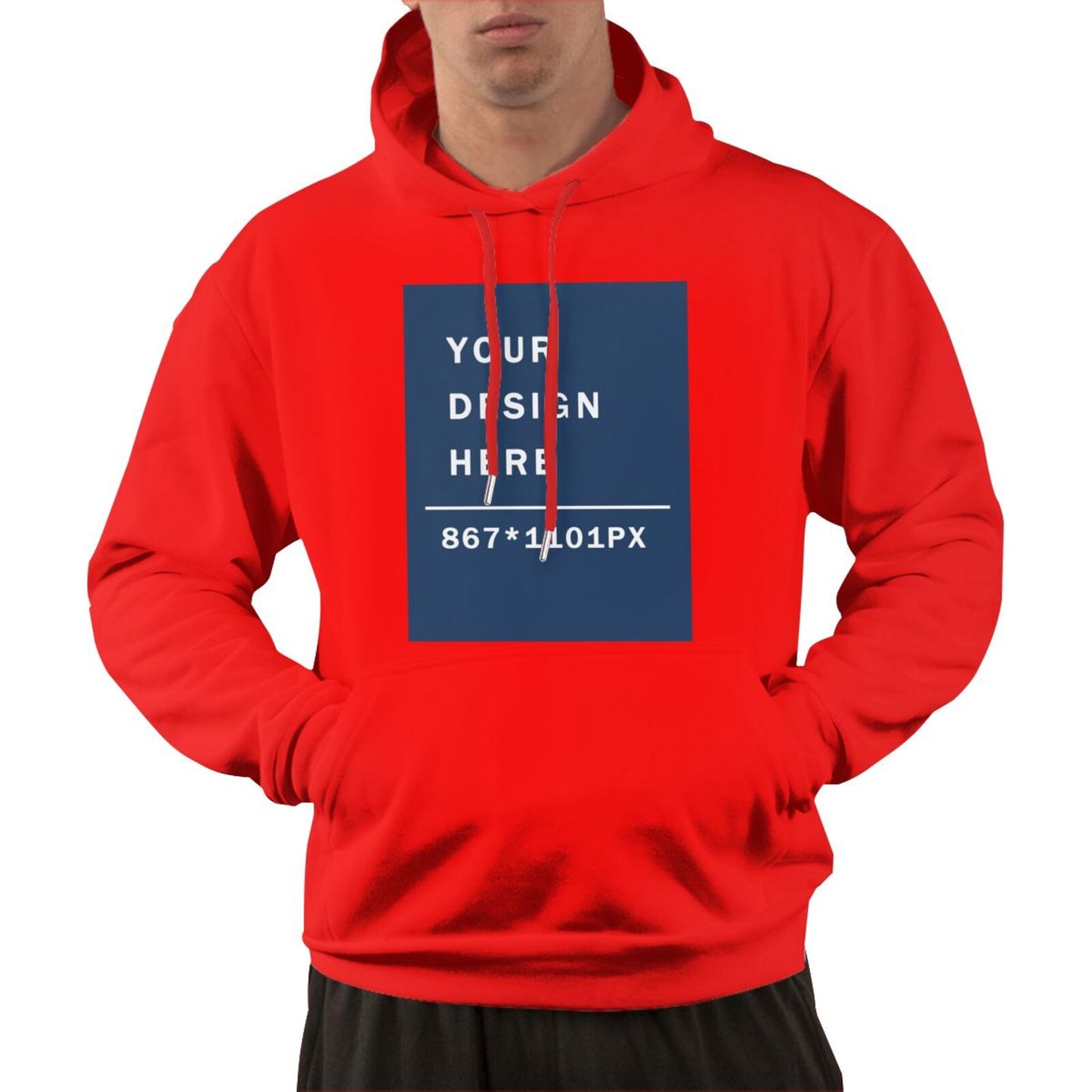 Custom Men's Pure warm Cotton  fabic Hoodie