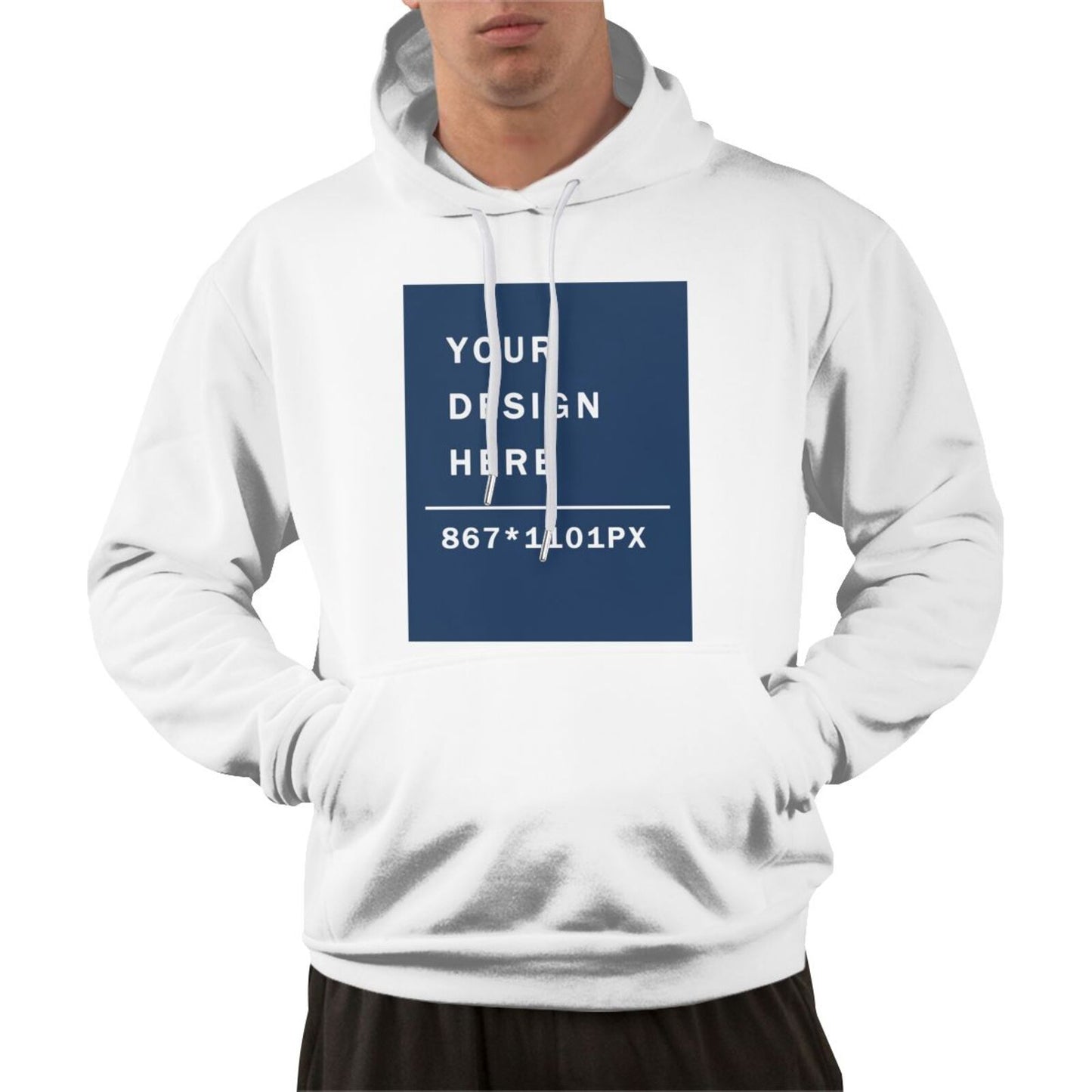 Custom Men's Pure warm Cotton  fabic Hoodie