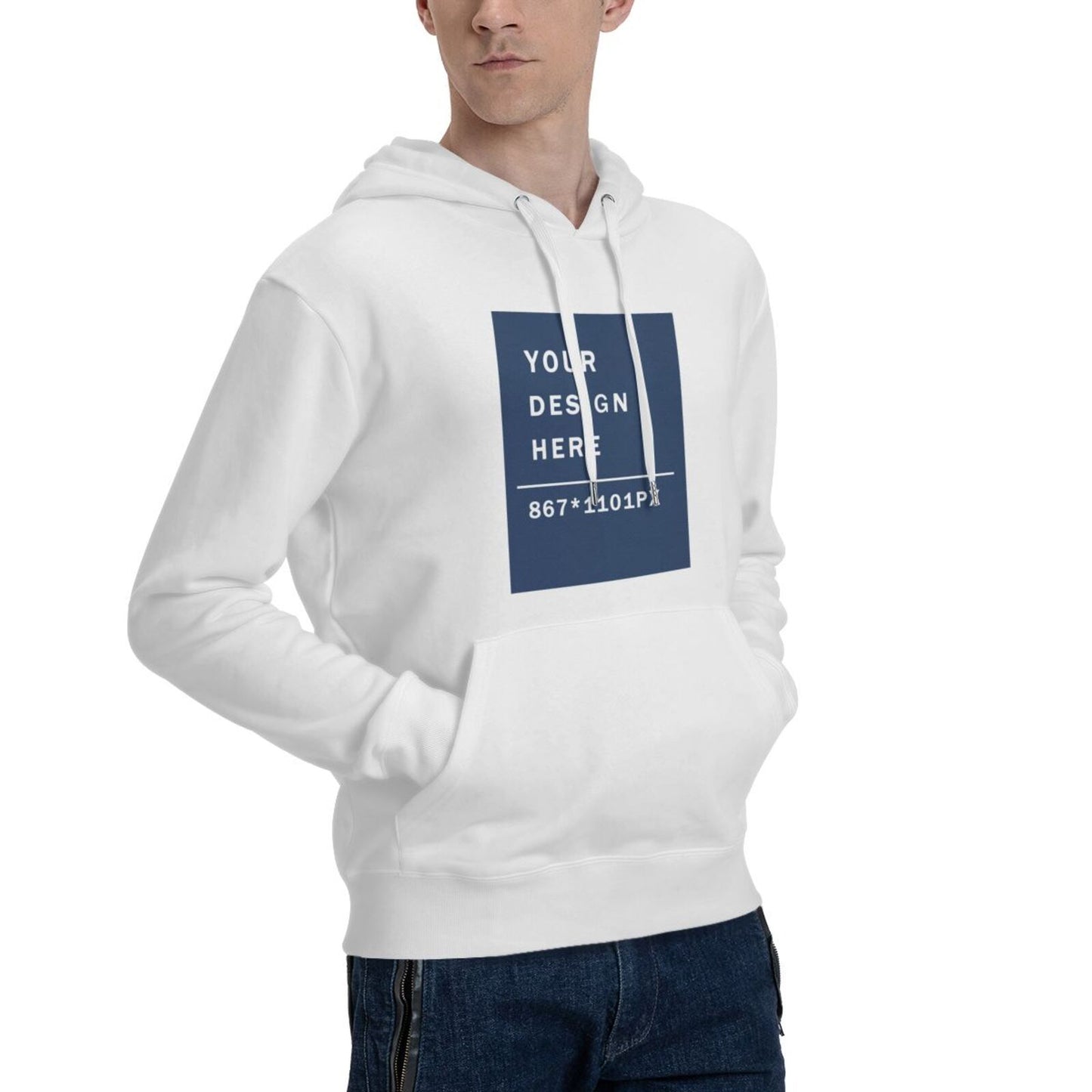 Custom Men's Pure warm Cotton  fabic Hoodie