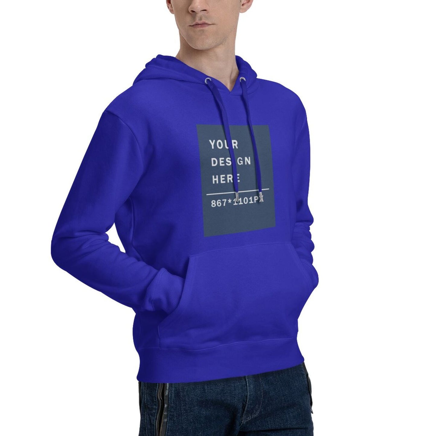 Custom Men's Pure warm Cotton  fabic Hoodie