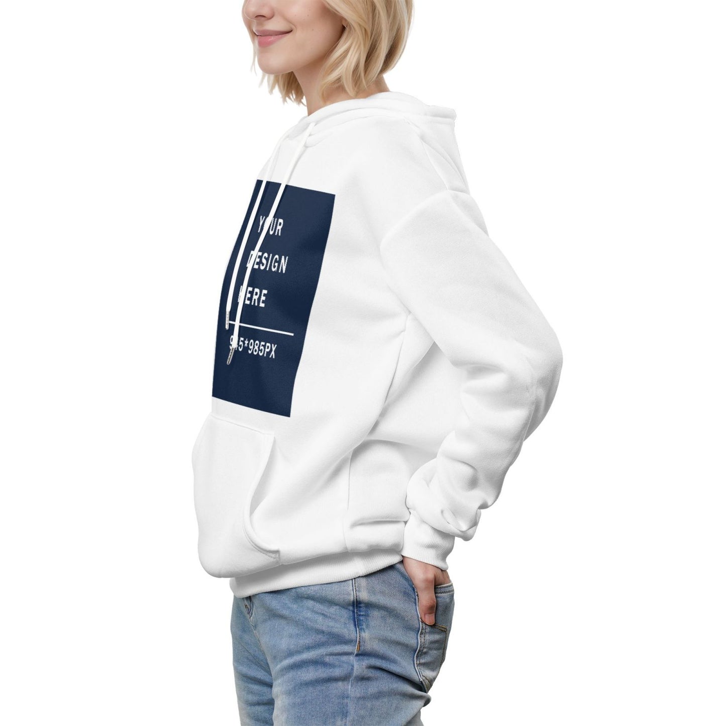 Custom Women's winter fleece hoodie