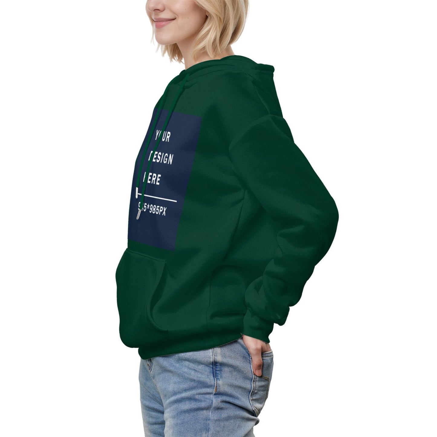 Custom Women's winter fleece hoodie