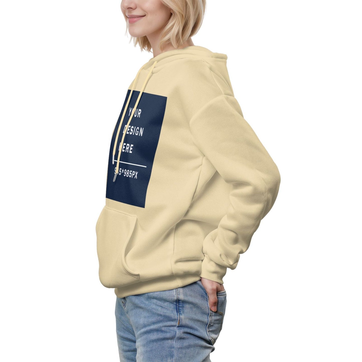 Custom Women's winter fleece hoodie