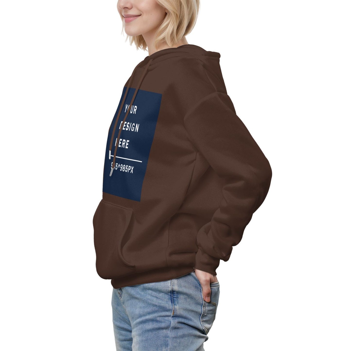 Custom Women's winter fleece hoodie