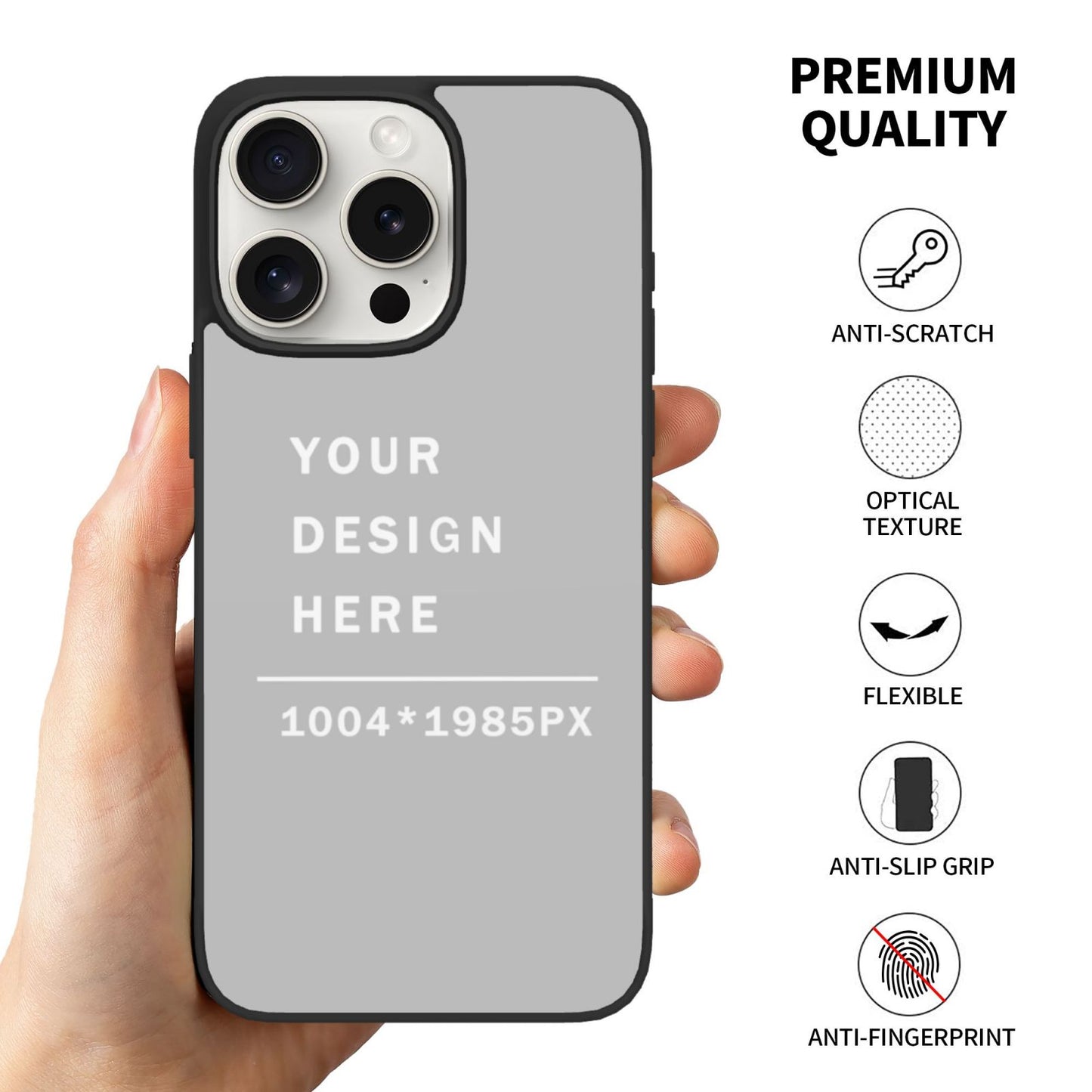 Customized iphone PC case For 15 iPhone (Three cameras)