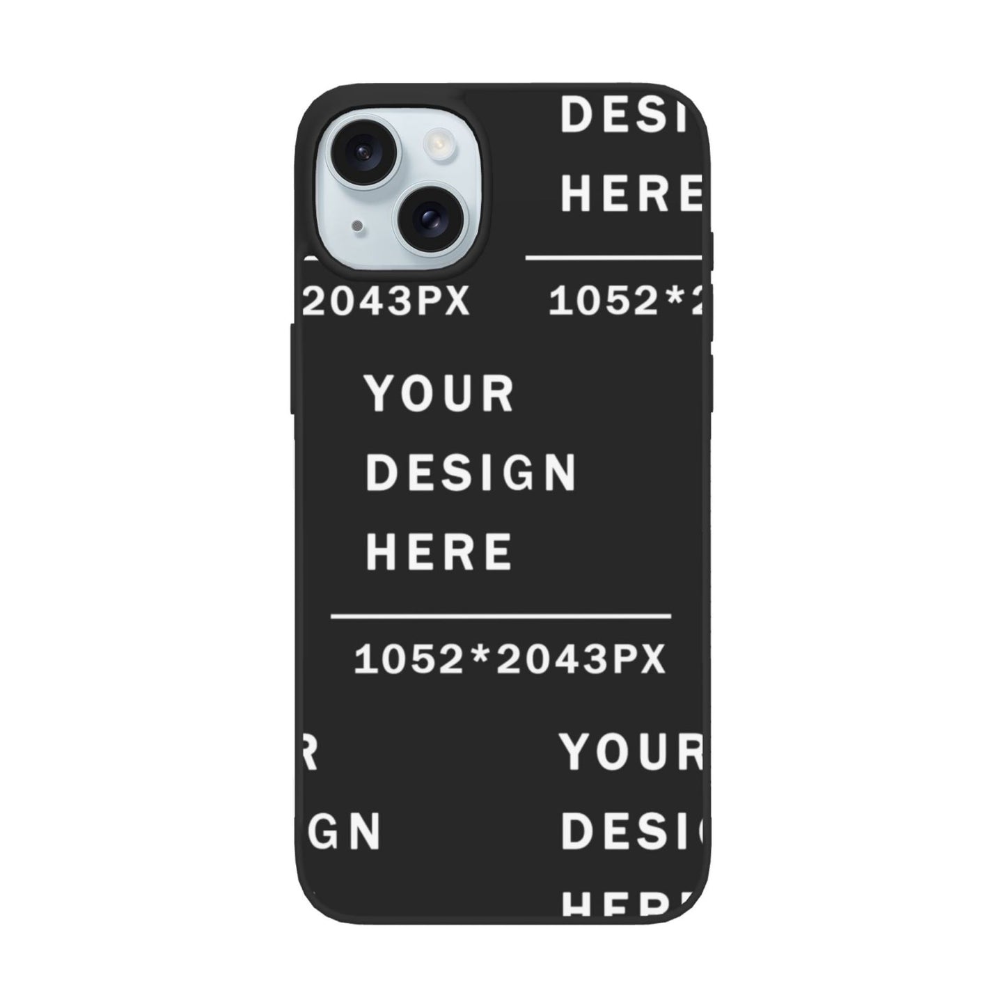 Customized iphone PC case For 15 iPhone (Two cameras)