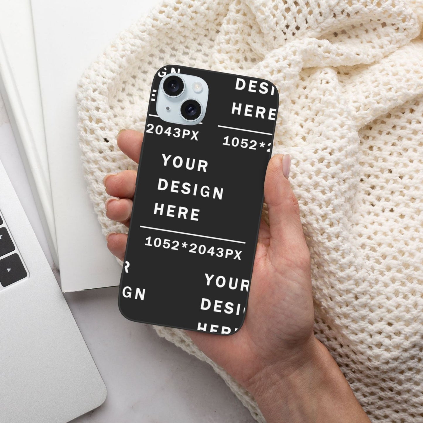 Customized iphone PC case For 15 iPhone (Two cameras)