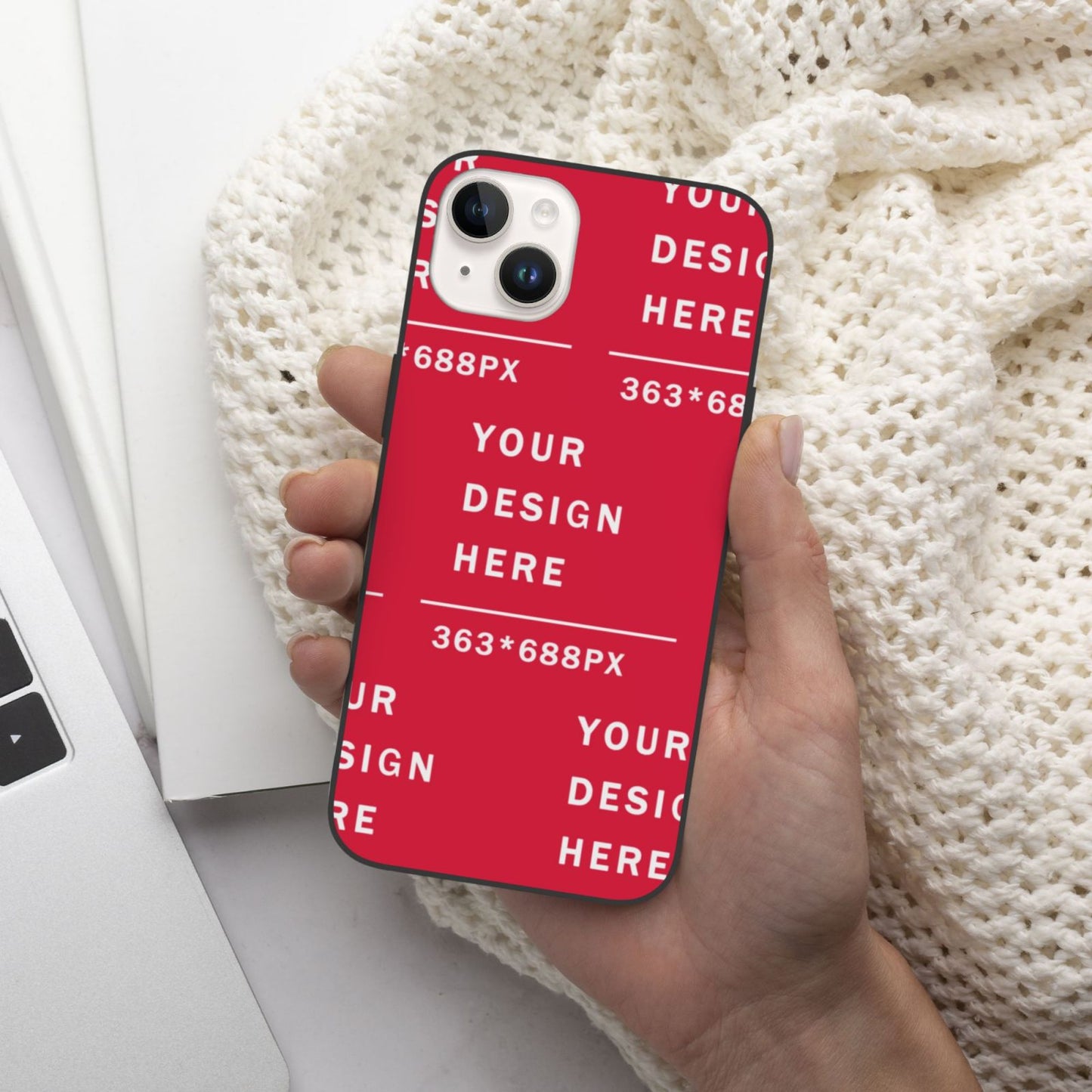 Customized iphone PC case For 14 iPhone (Two cameras)