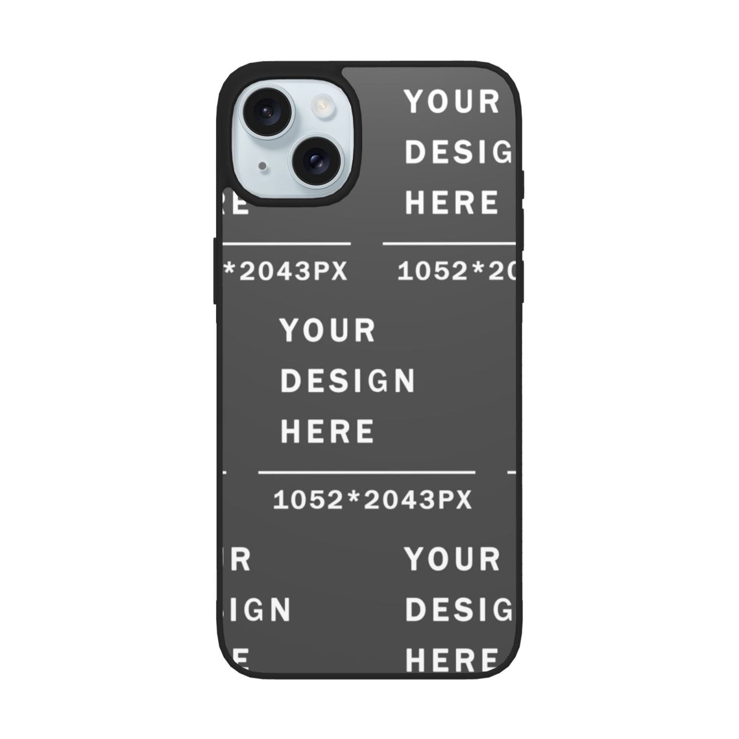 Customized  Iphone 15 Soft Glass Case(Two cameras)