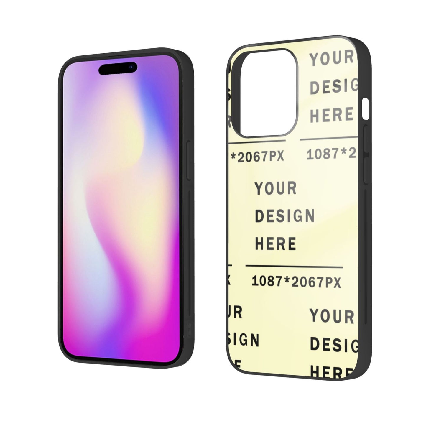 Customized  Iphone 14  Glass Case (Two cameras)