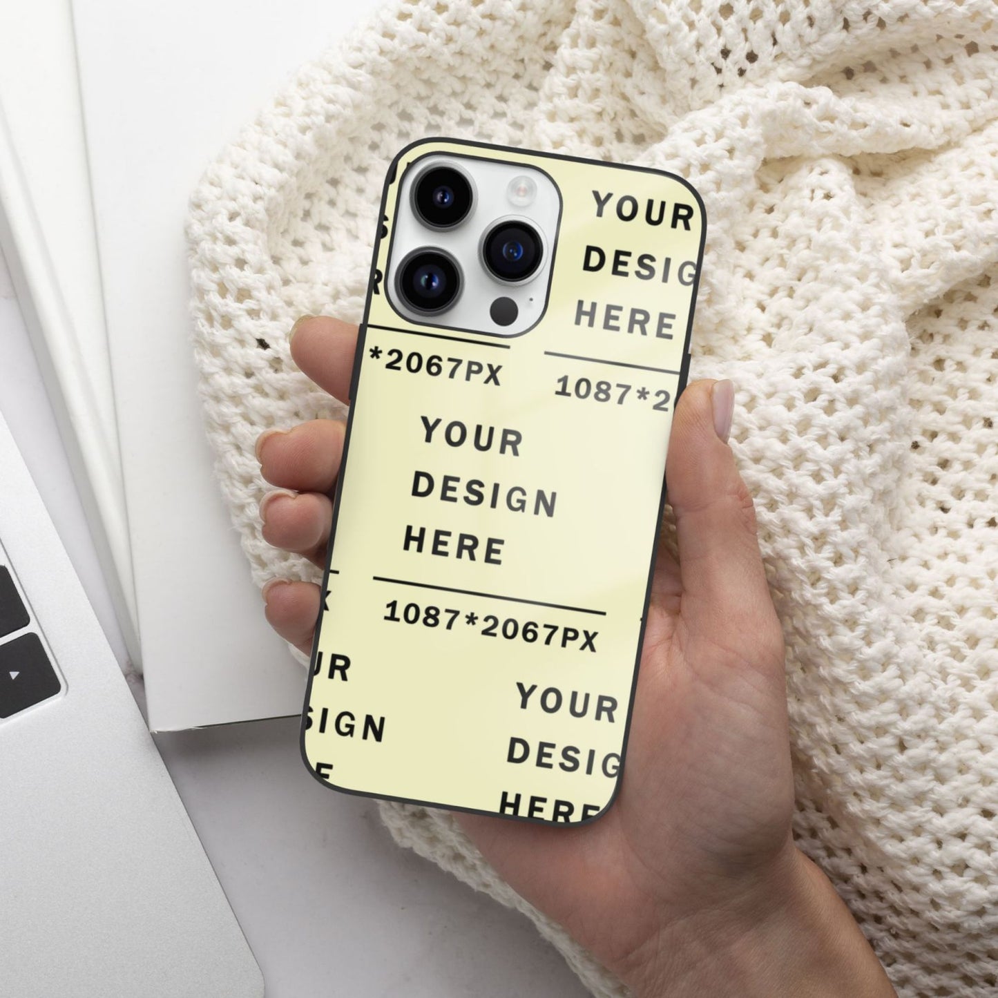 Customized  Iphone 14  Glass Case (Two cameras)