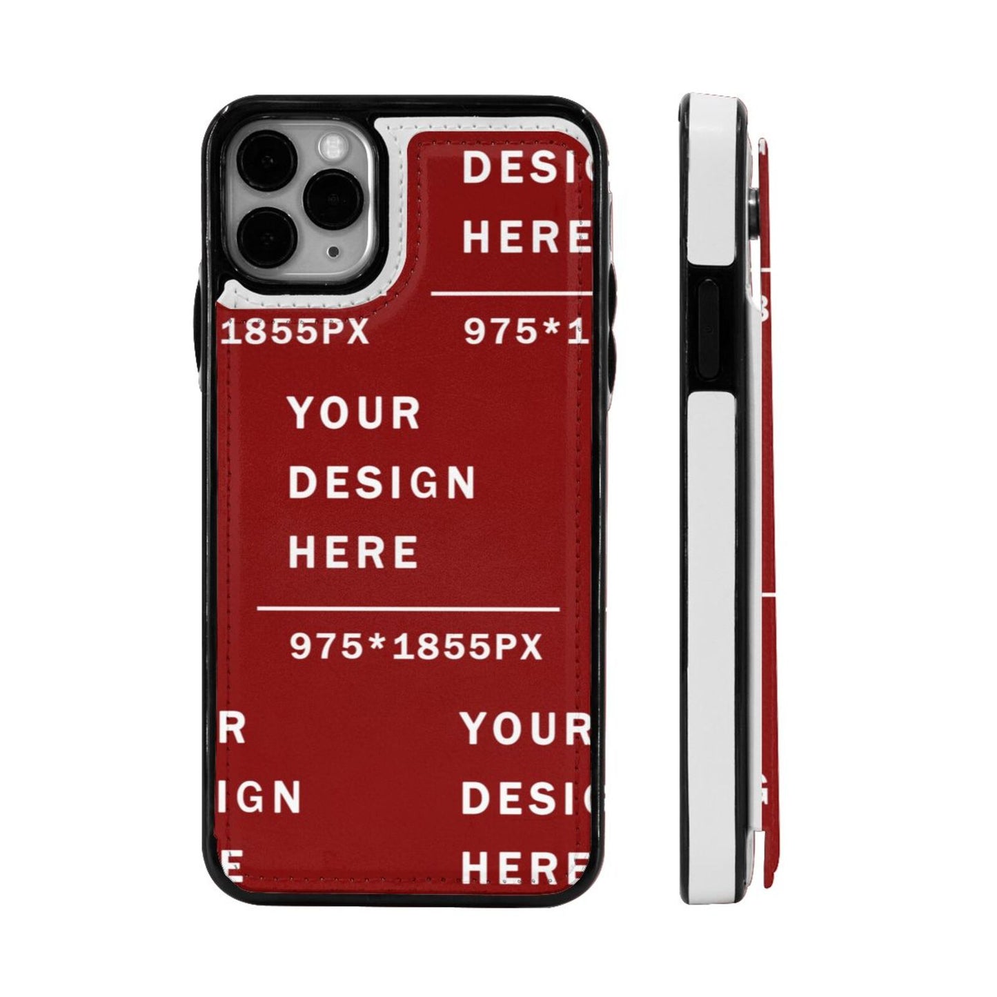 Customized iphone 11  Leather buckle case