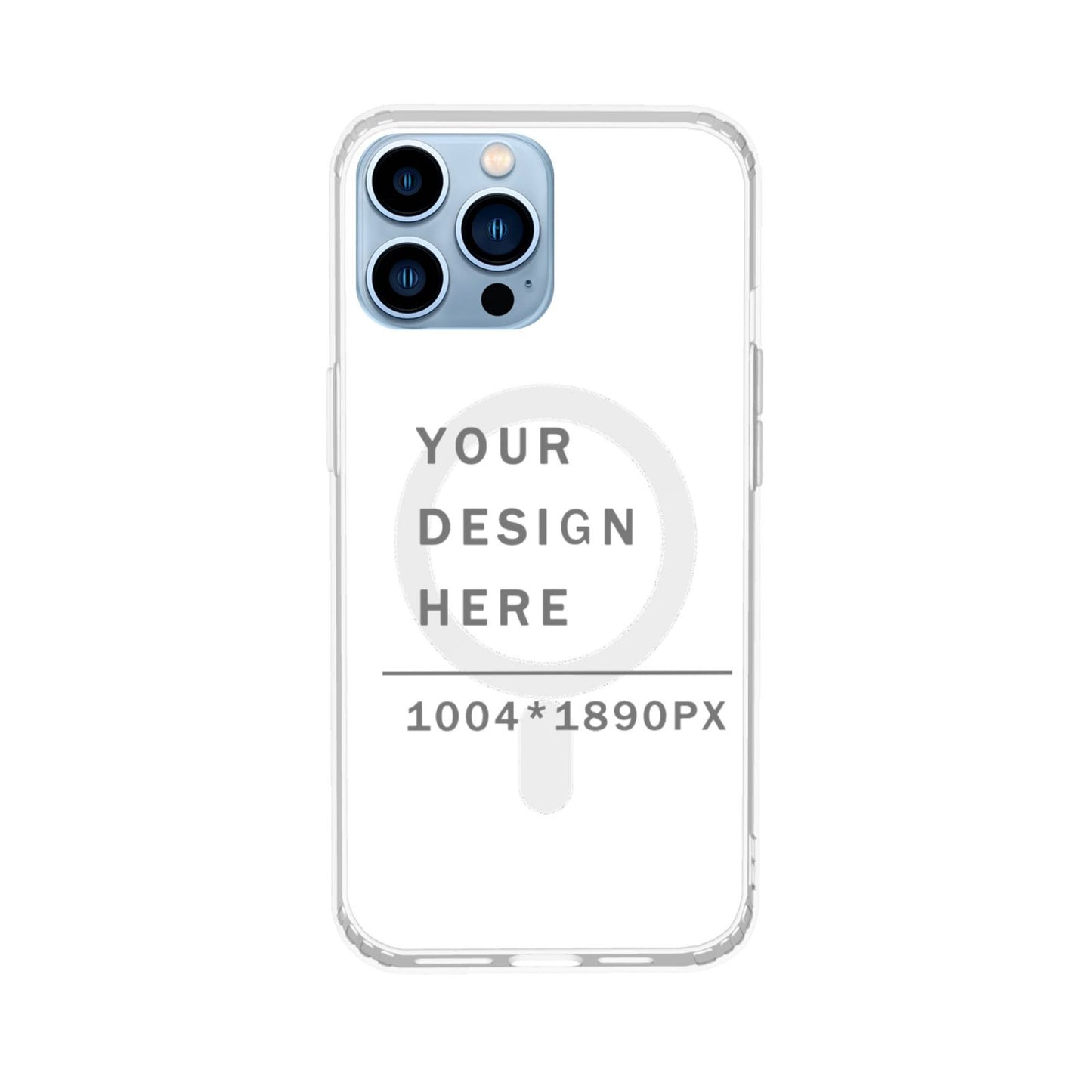 Customized  Iphone13  Transparent  magnetic Case (Three cameras)