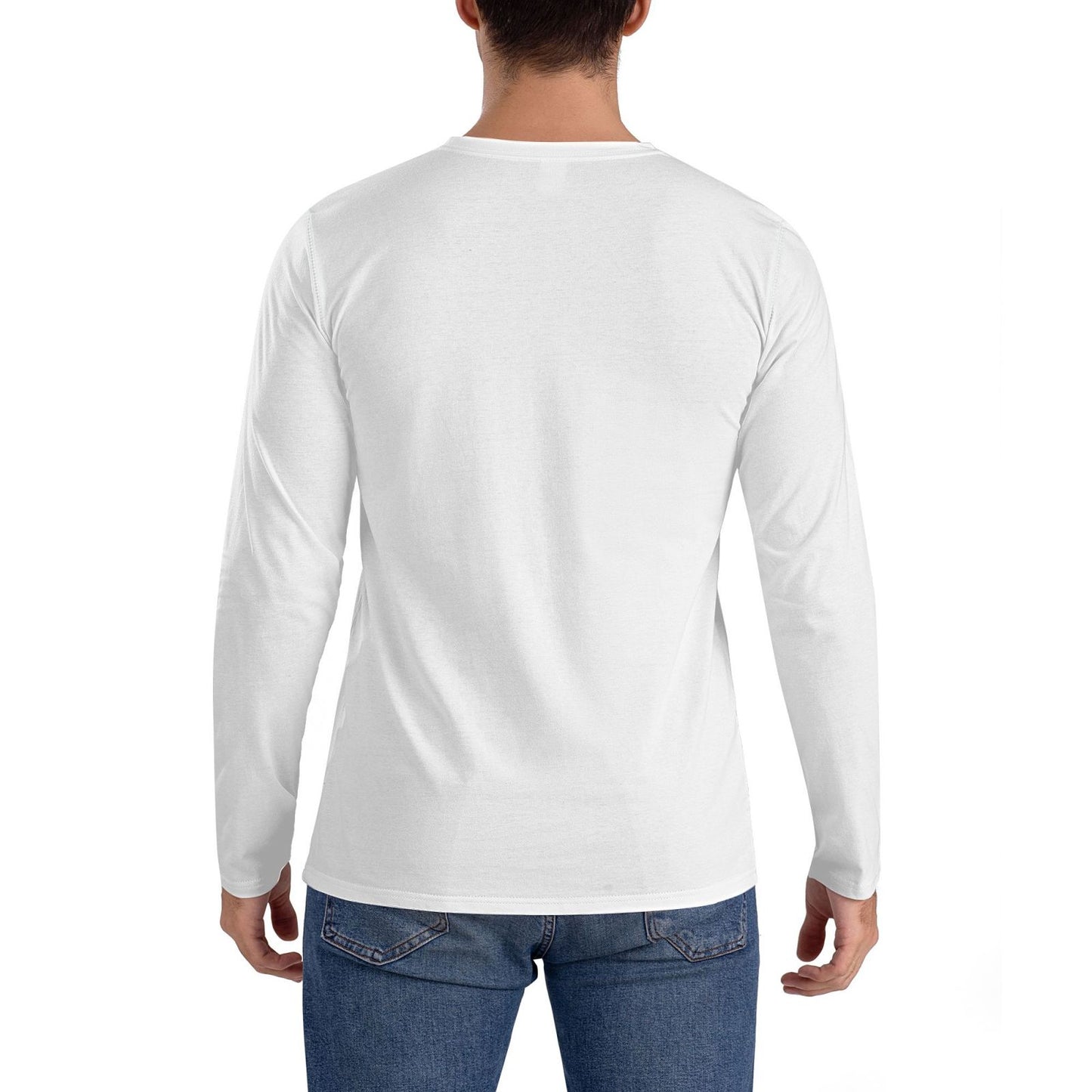 Custom Men's Crew Neck Long Sleeve T-shirt