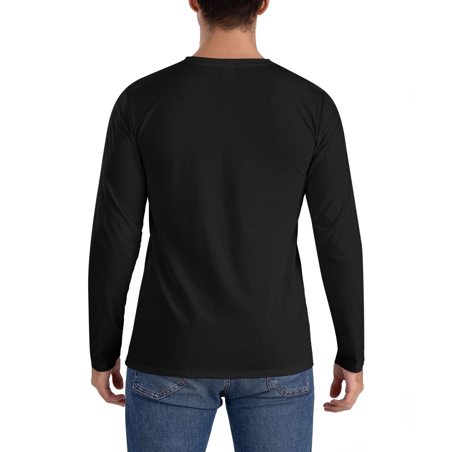 Custom Men's Crew Neck Long Sleeve T-shirt