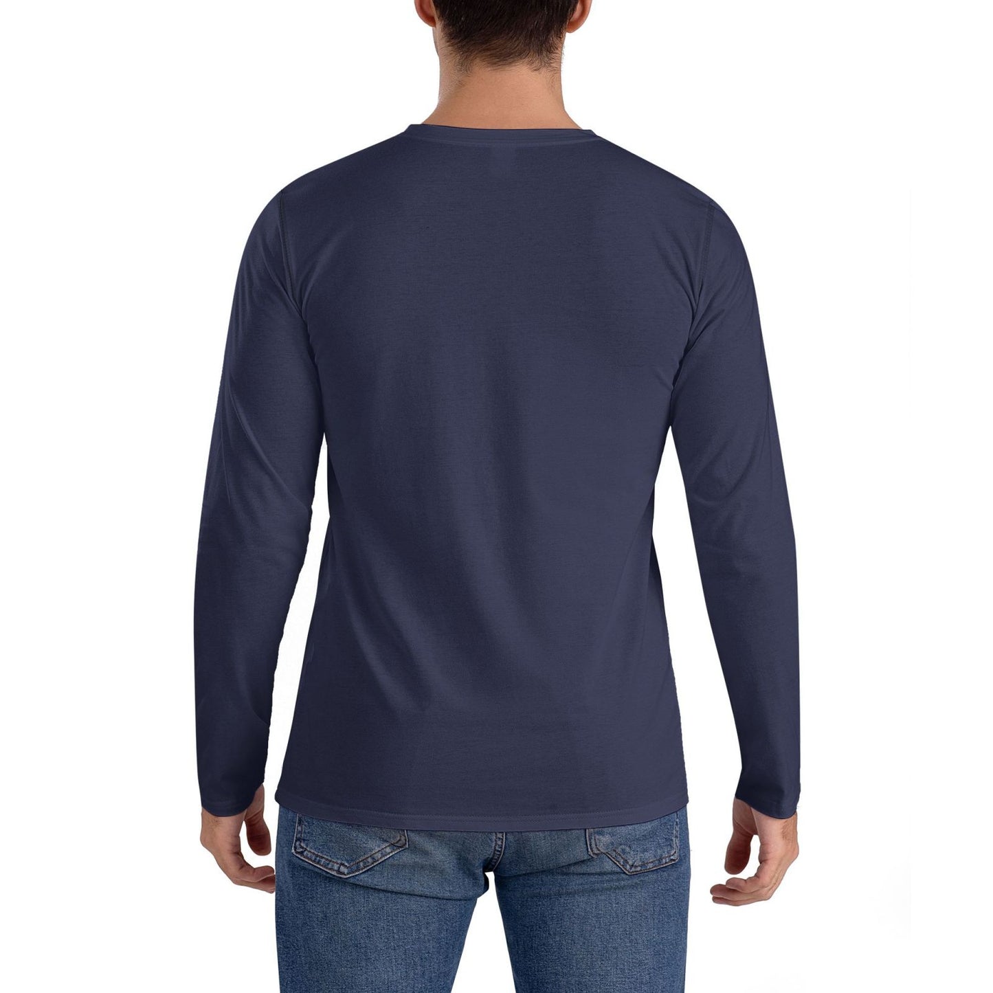 Custom Men's Crew Neck Long Sleeve T-shirt