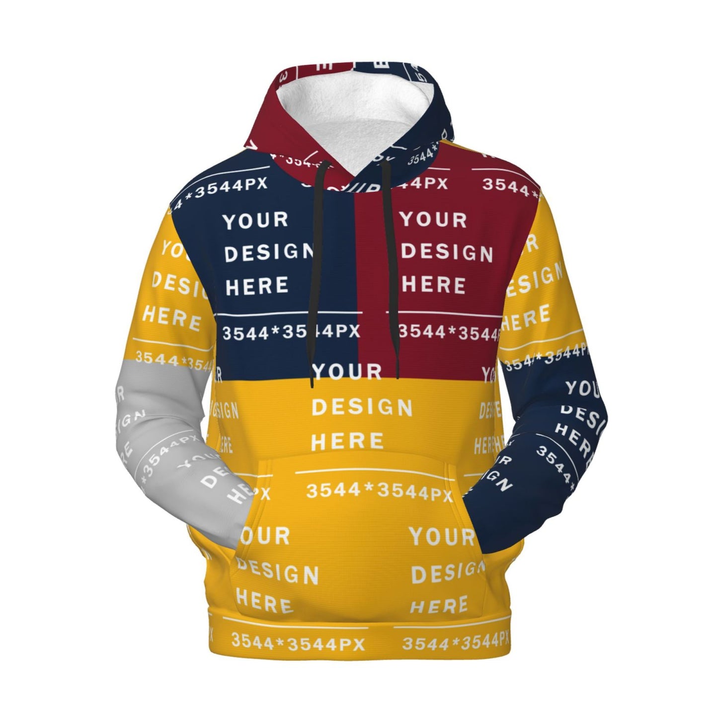 Custom  Men's Soft Fleece hoodie (Full printed)