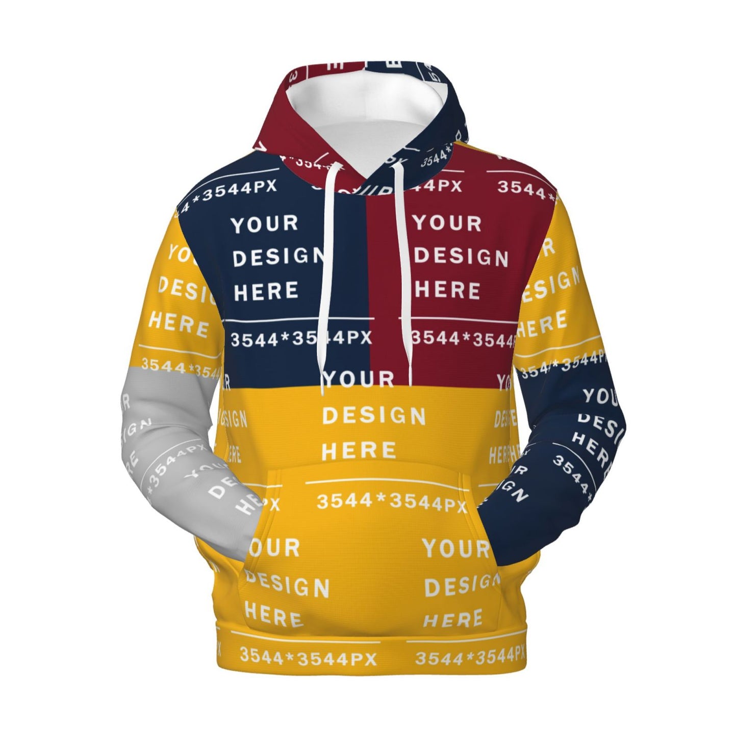 Custom  Men's Soft Fleece hoodie (Full printed)