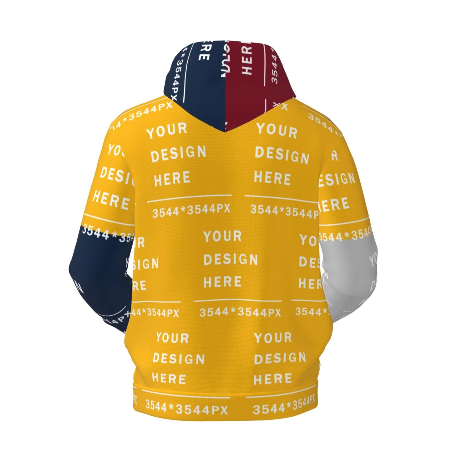 Custom  Men's Soft Fleece hoodie (Full printed)