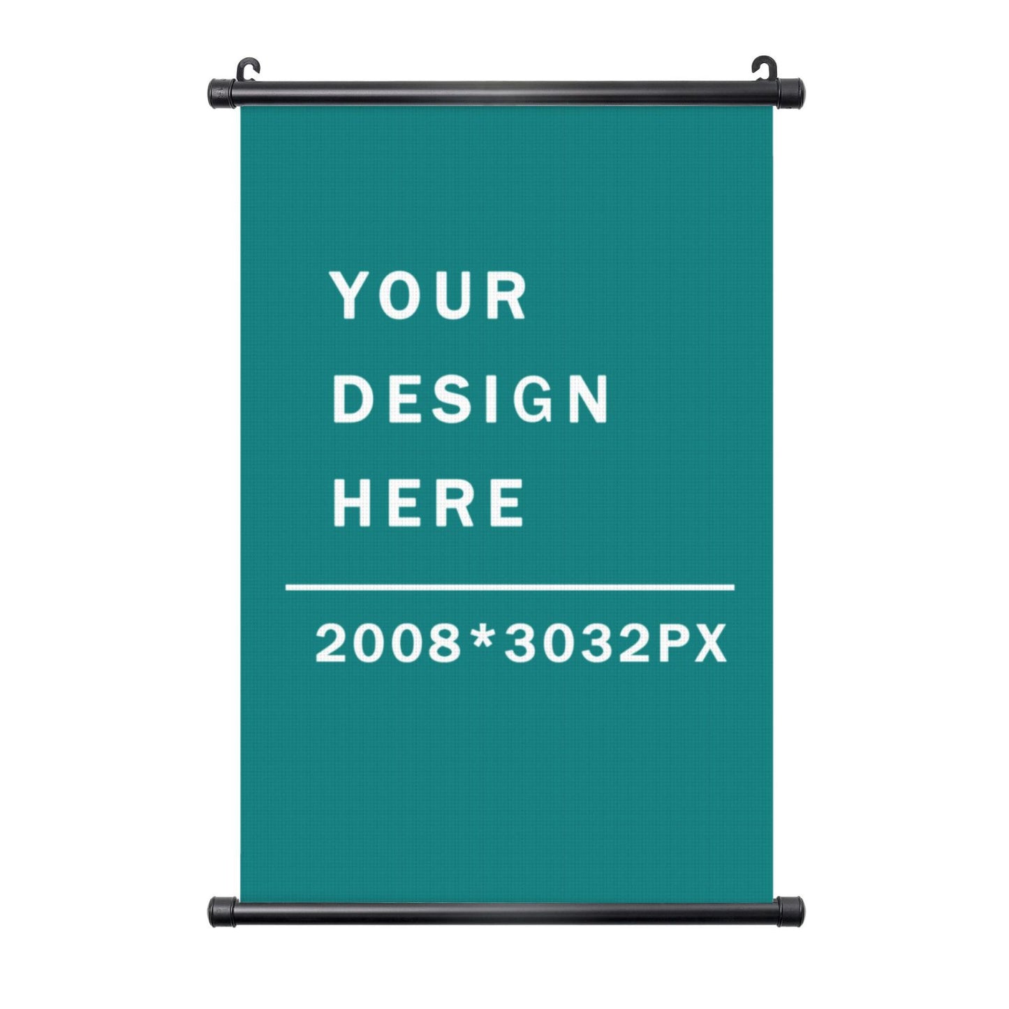 Black Plastic Shaft Hanging Poster-POD